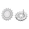 Brass Stud Earring Findings KK-N232-335P-2