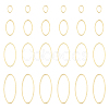 80Pcs 4 Styles Brass Linking Rings KK-UN0002-92-1