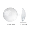 Transparent Glass Cabochons GGLA-R026-18mm-2