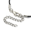 Glass Bottle & Alloy Sea Horse Pendant Necklace NJEW-FZ00014-3