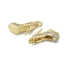 Brass Micro Pave Cubic Zirconia Pendants KK-D384-03G-02-2