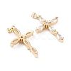 Brass Micro Pave Cubic Zirconia Pendants KK-F814-11G-2