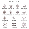 Tibetan Style Alloy Big Pendants TIBE-CJ0001-04-7