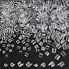 800Pcs 4 Style Transparent AS Plastic Base Buckle Hair Findings FIND-NB0004-37-4