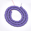 Spray Painted Non-magnetic Synthetic Hematite Beads Strands G-T116-13-15-2