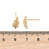 SHEGRACE Brass Micro Pave Cubic Zirconia Stud Earrings XGRQ4N841-719G-3