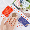 240Pcs 2-Hole Baking Paint Opaque Colours Glass Seed Beads SEED-SC0001-12C-3