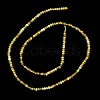 Faceted Rondelle Natural Green Garnet Beads Strands G-F289-40B-4