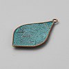 Tibetan Styles Alloy Pendants FIND-CJC0024-84C-2