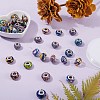34Pcs 17 Colors Handmade Polymer Clay European Beads CLAY-SZ0001-52-2