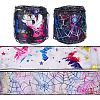 2 Rolls 2 Styles Halloween Theme Polyester Ribbons OCOR-TA0002-20-2