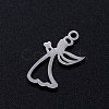 Tarnish Resistant 201 Stainless Steel Hollow Pendants STAS-Q201-JN312-1-2