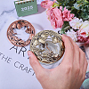 2Pcs 2 Styles Zinc Alloy Cover FIND-GL0002-14-3