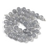 Natural Grey Agate Beads Strands G-H057-A11-01-3