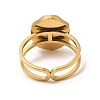 304 Stainless Steel Open Cuff Pad Ring Settings RJEW-Z018-43G-3