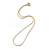 Ion Plating(IP) 304 Stainless Steel Square Snake Chain Necklaces X-STAS-A066-07-01G-1