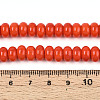 Opaque Solid Color Glass Beads Strands GLAA-ZX008-8mm-18M-4