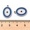 304 Stainless Steel Enamel Pendants STAS-L022-102P-3