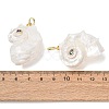 Natural Couch Shell Pendants SH-CBAB405-02G-3