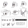 8 Sets 8 Styles Zinc Alloy Bag Twist Lock Accessories FIND-PH0002-23P-4