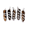 Natural Tiger Eye Pointed Pendants GG-N001-01P-01-1