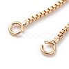 Rack Plating Brass Box Chain Link Bracelet Making KK-A183-03G-3