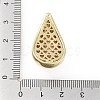 Rack Plating Brass Micro Pave Clear Cubic Zirconia Pendants KK-H474-18G-12-3