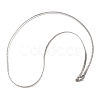 Non-Tarnish 304 Stainless Steel Curb Chain Necklaces STAS-P101-66P-1