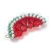 TOHO Glass Seed Beaded Watermelon Pendants PALLOY-MZ01124-4