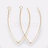 Ion Plating(IP) 304 Stainless Steel Earring Hooks X-STAS-K184-05-01G-A-1