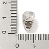 Brass Micro Pave Black Cubic Zirconia Beads ZIRC-P119-17A-P-3