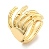 Real 14K Gold Plated Brass Cuff Earrings EJEW-M232-02A-G-1