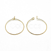 Brass Hoop Earrings KK-T032-005G-1
