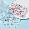 210Pcs 6 Colors Opaque White Acrylic European Beads MACR-YW0002-75A-5
