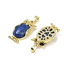Dyed Natural Lapis Lazuli Pendant KK-F887-02G-05-2