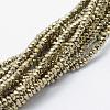Electroplate Glass Beads Strands EGLA-J144-FP-A04-1