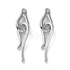 Brass Hook and Eye Clasps LS-KK-B087-18P-1