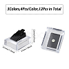 12Pcs 3 Colors Rectangle Acrylic Finger Ring Stands RDIS-FG0001-26-2