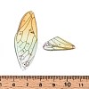 Epoxy Resin Butterfly Wing Pendants RESI-T057-89A-3