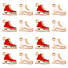 20Pcs 2 Colors Alloy Enamel Pendants PALLOY-CJ0001-137-1