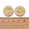 Brass Micro Pave Clear Cubic Zirconia Connector Charms CU-CBA4579-24G-2