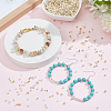 400Pcs 8 Styles Rondelle Brass Crimp Beads KK-NB0003-83-5