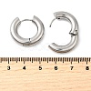 Tarnish Resistant 202 Stainless Steel Huggie Hoop Earrings EJEW-O087-08H-P-2