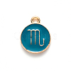 Alloy Enamel Pendants X-ENAM-S124-01B-05L-2