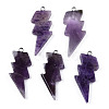 Natural Amethyst Pendants G-N332-53-A02-2