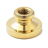 Golden Tone Wax Seal Brass Stamp Heads STAM-P002-01G-04-2