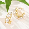 Brass Stud Earrings KK-U058-66G-2