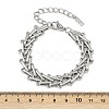 304 Stainless Steel Link Chain Bracelets for Women LS-BJEW-C113-01P-5