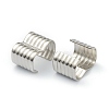 Non-Tarnish 201 Stainless Steel Ribbon Ends STAS-H143-22P-2