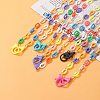 Acrylic Aluminium Cable Chain Necklaces NJEW-JN03627-2